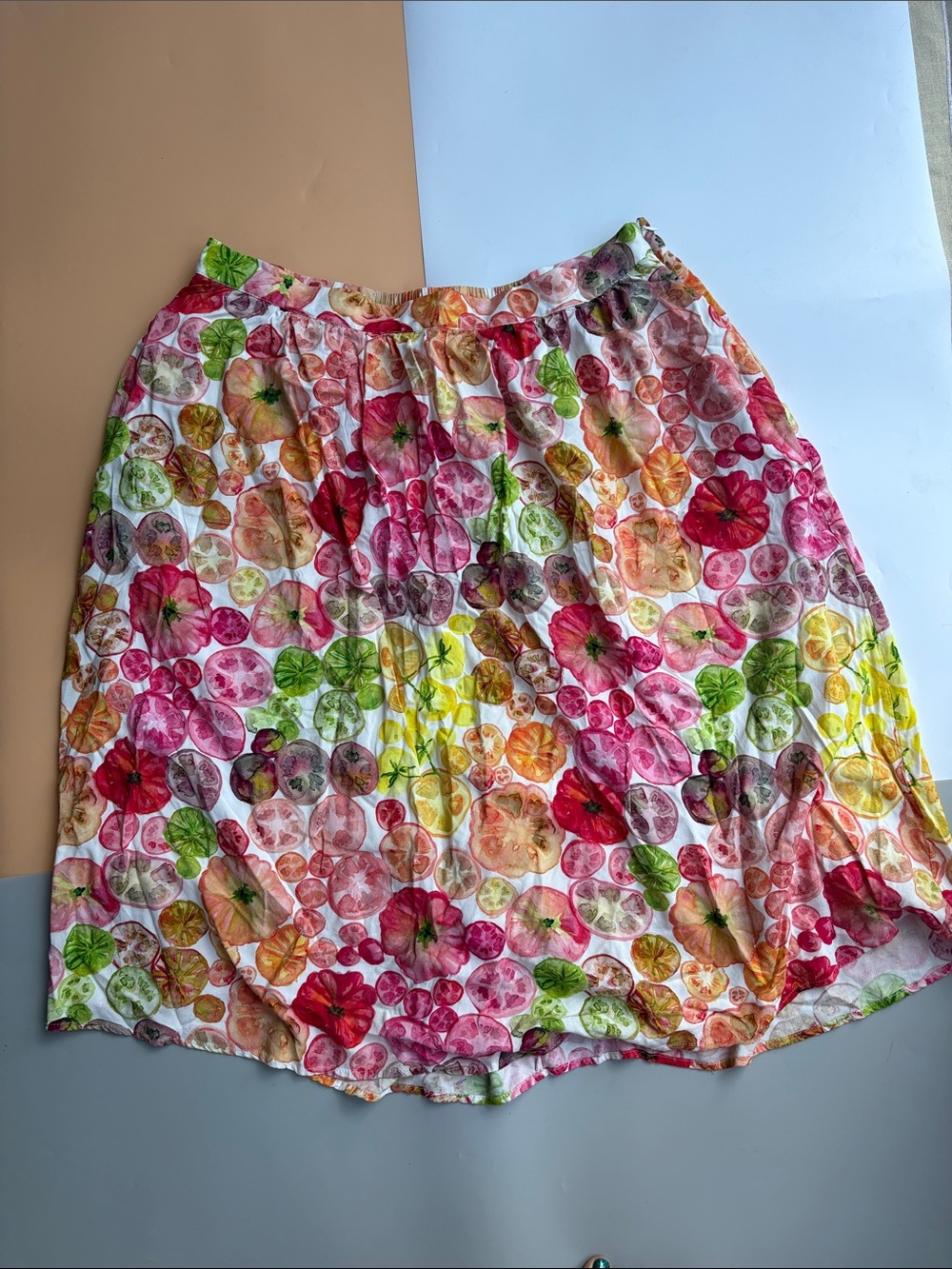 Modcloth Multicolor Heirloom Tomato A-Line Skirt
